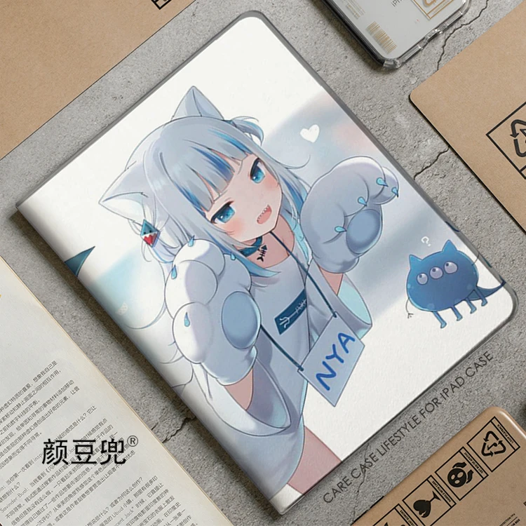 

Hololive Gawr Gura Anime Case For iPad 10.2 9th 10th Air 2 3 Mini 6 5 Case Luxury Silicone Pro 12.9 For iPad Air 4 iPad Pro 11