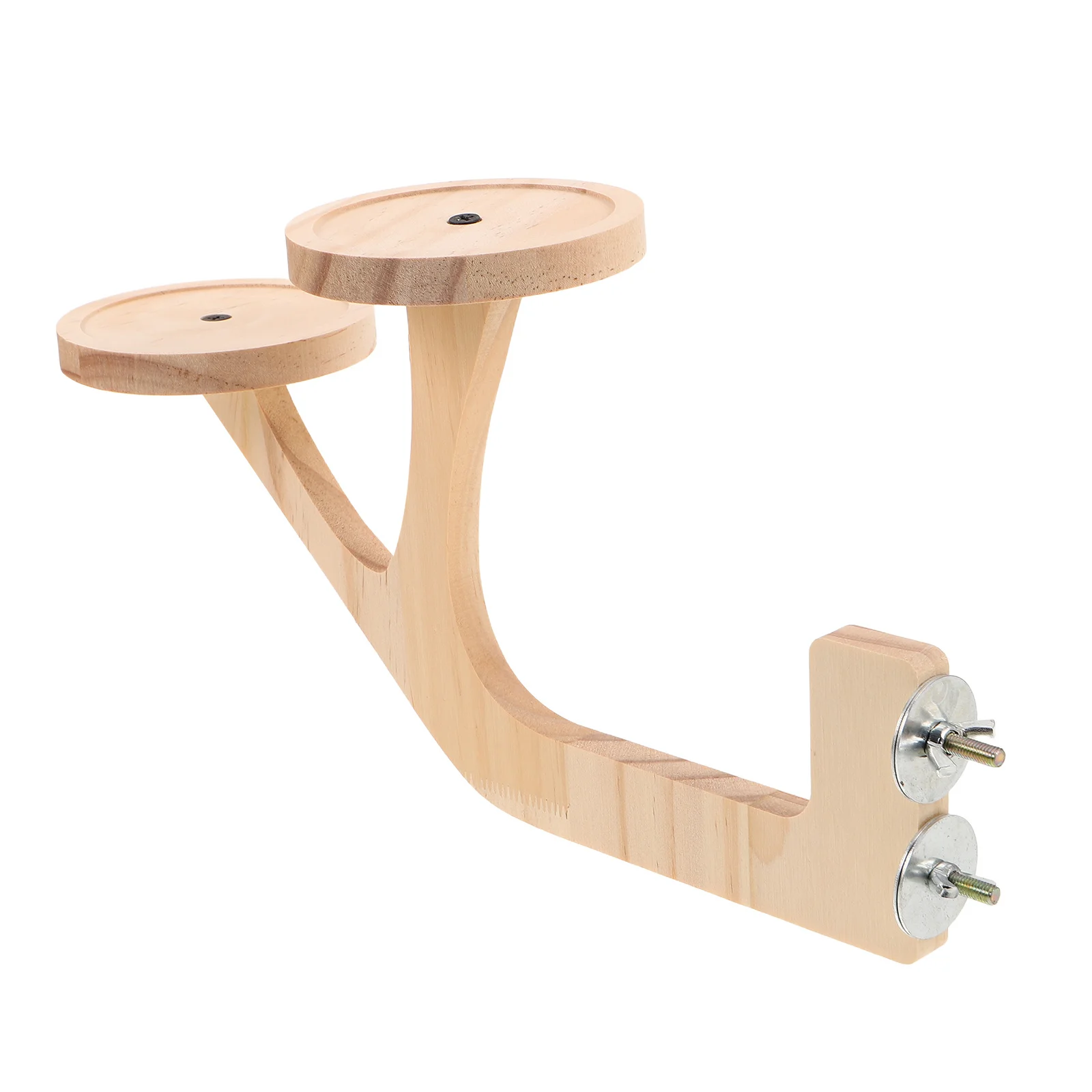 

Natural Wood Parrot Perch Stand Solid Wood Platform Wooden Perch Cage Budgie Parakeet Cockatiel Conure Climbing Chewing