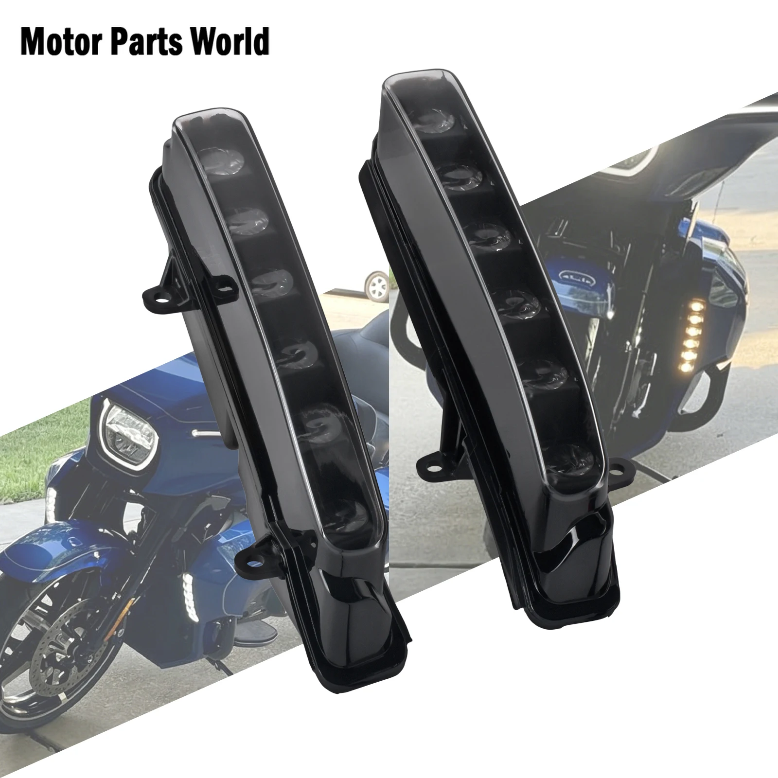 

Motorcycle Fairing LED Fog Lamps Turn Signal Running Light For Harley Touring 2023-26 Road Street Glide Ultra Limited FLHX FLTRX