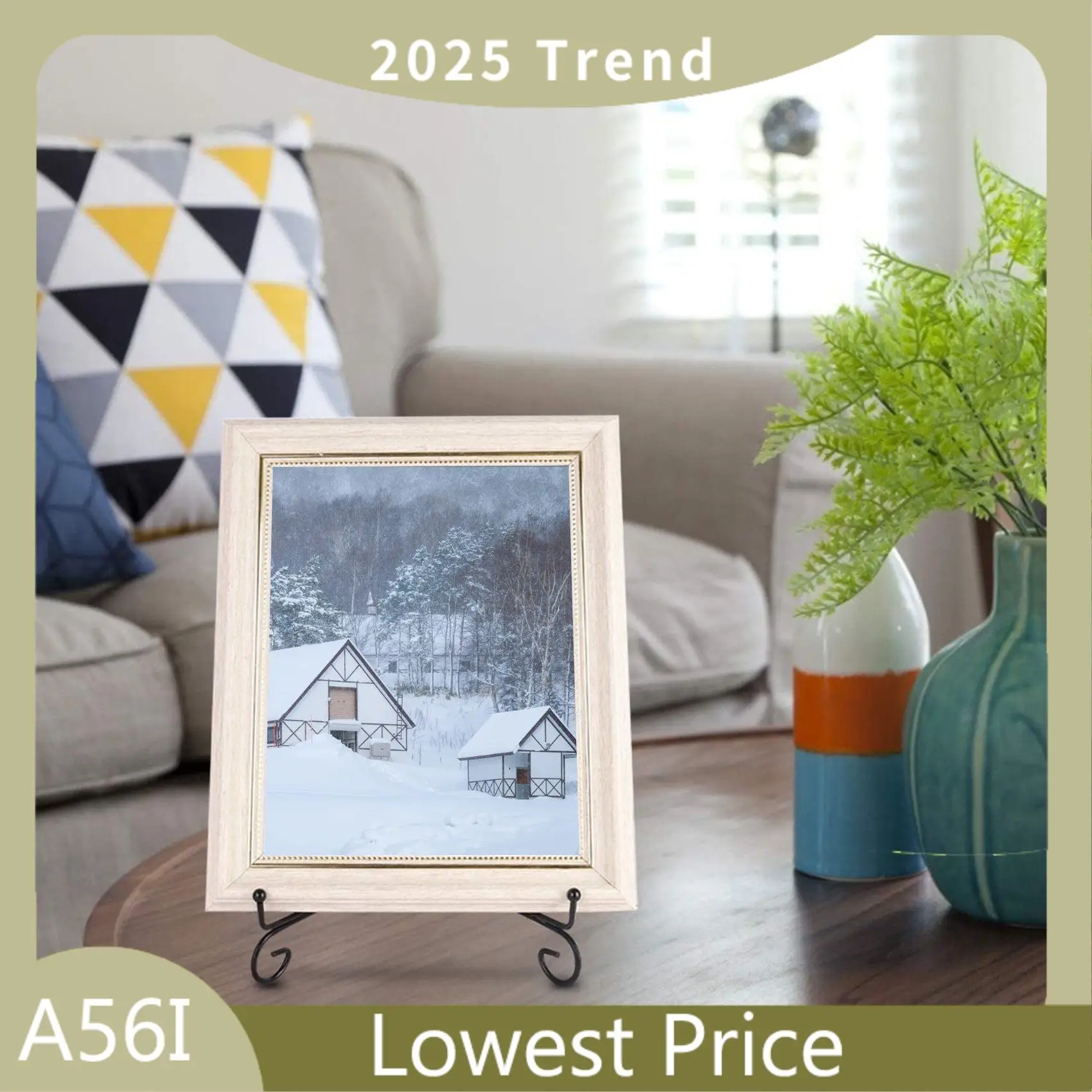 ABDD (2 Pack)Iron Display Stand, Black Iron Easel Plate Display Photo Holder Stand, Displays Picture Frames, Cookbooks, Decorati