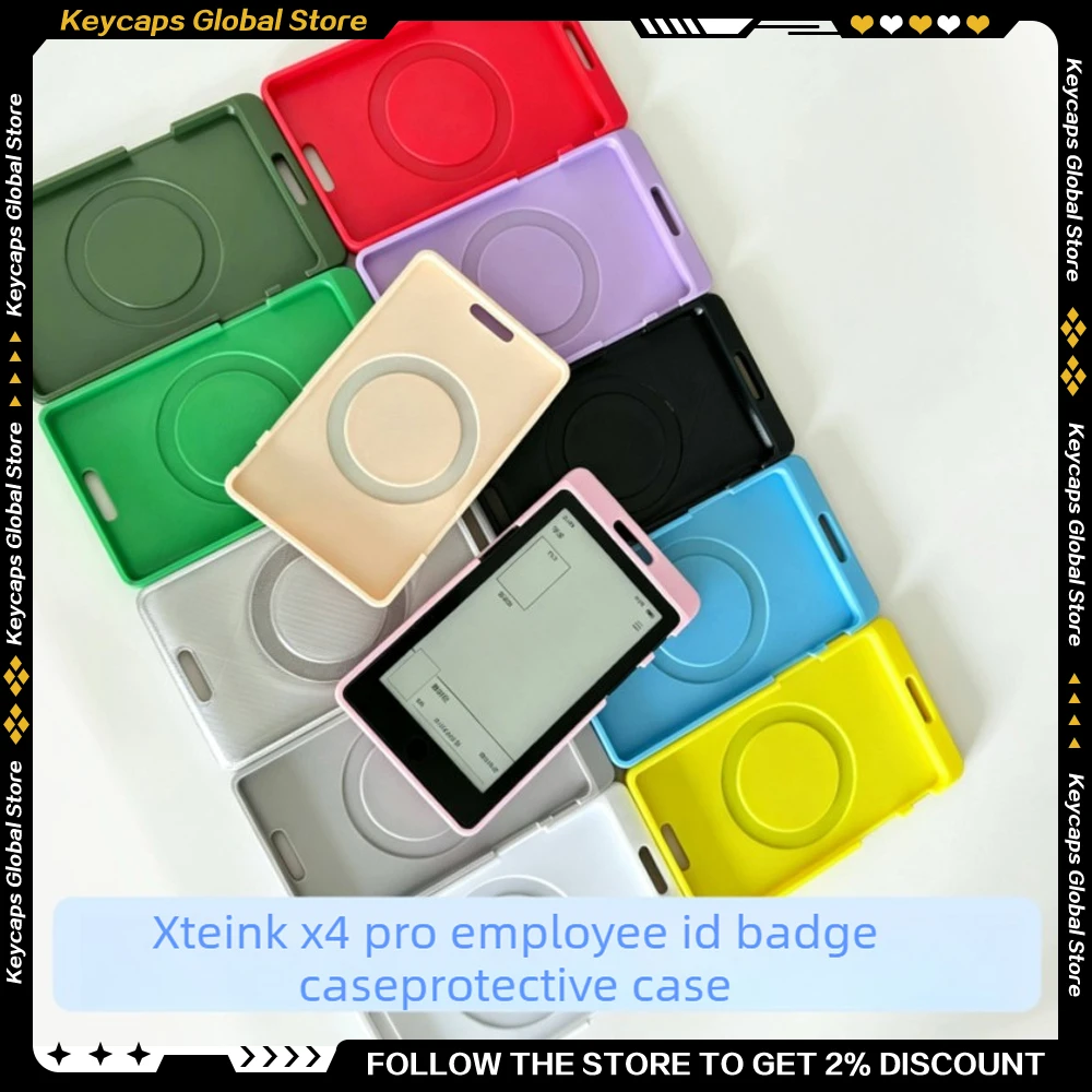 For Xteink X4pro E-ink Reader Protective Case Antifall Scratch Collision Prevention Multicolored All-inclusive Protective Shell