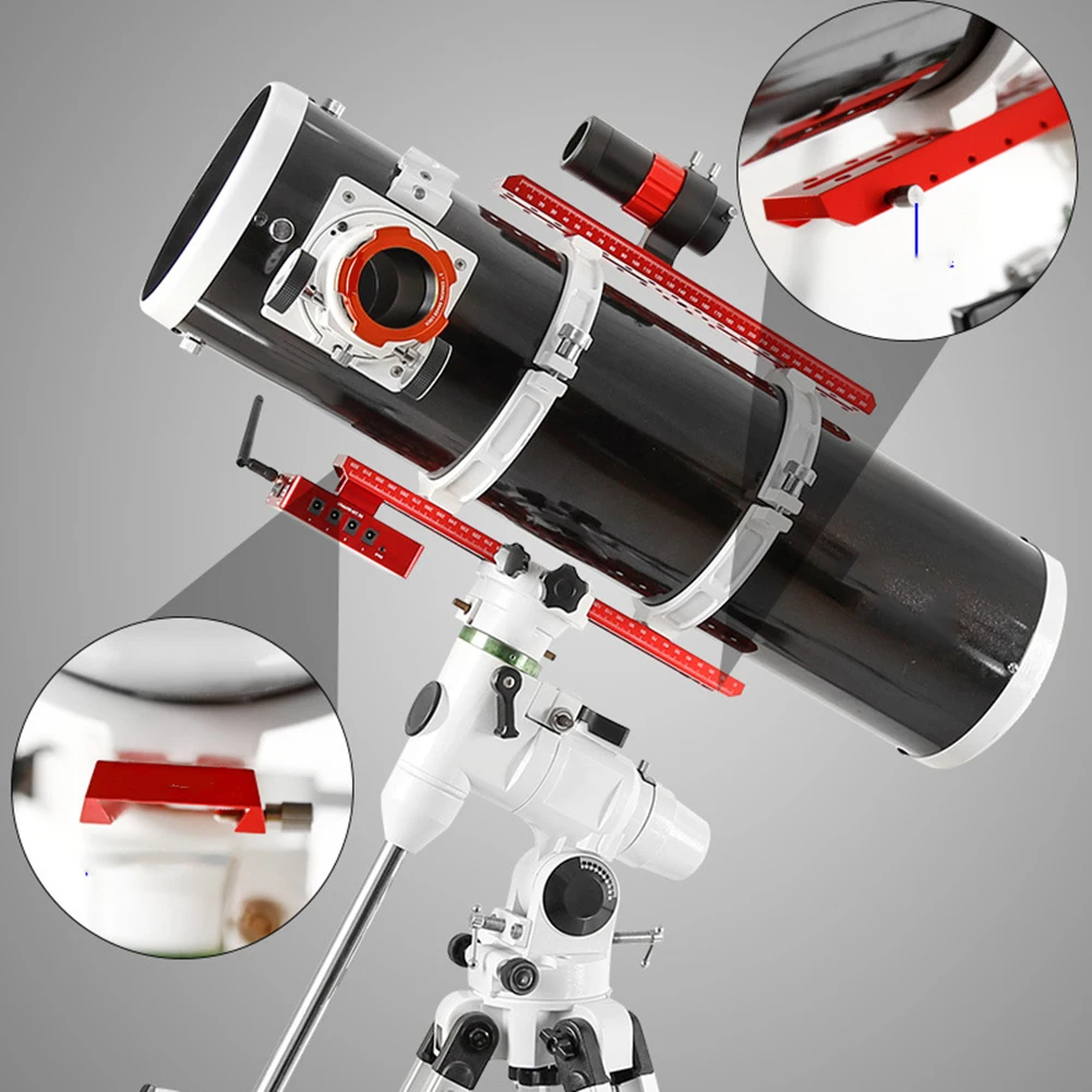 Guide Mirror Mounting Dovetail Plate Compatible with Common Vixen Clamps and Designed for Finderscope or Smart Box Attachment
