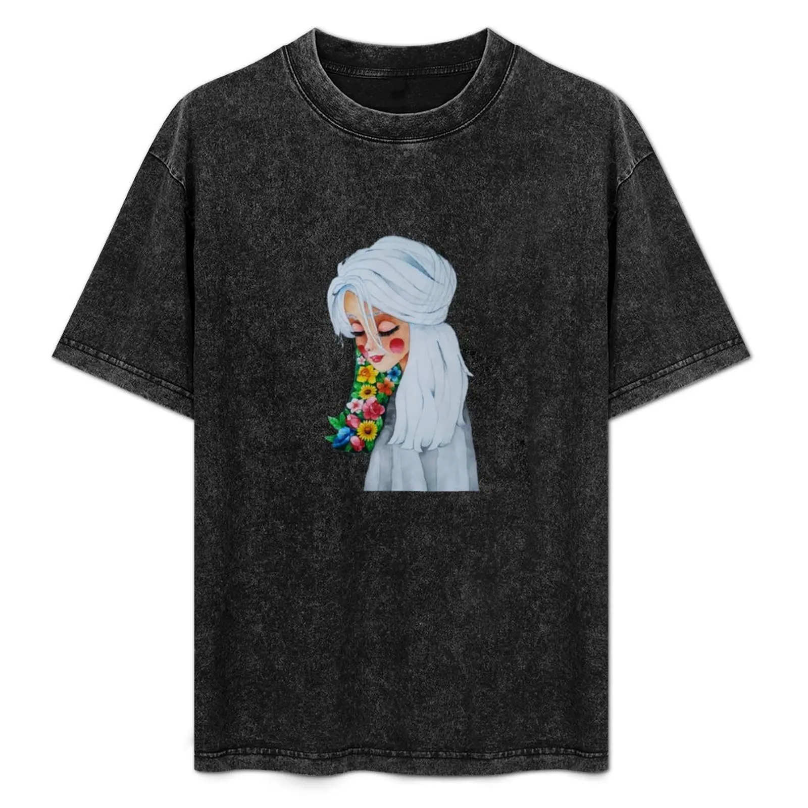 

goodbye winter, welcome spring T-Shirt Retro Style Print Casual Top