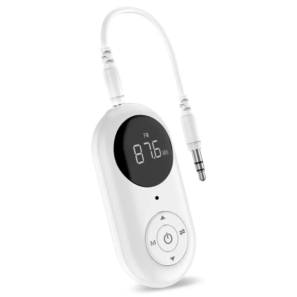3 In 1 Aux 5.3 Bluetooth-compatible Adapter And Receiver With 3.5 Mm Jacks Digital Display Receiver Transmitter