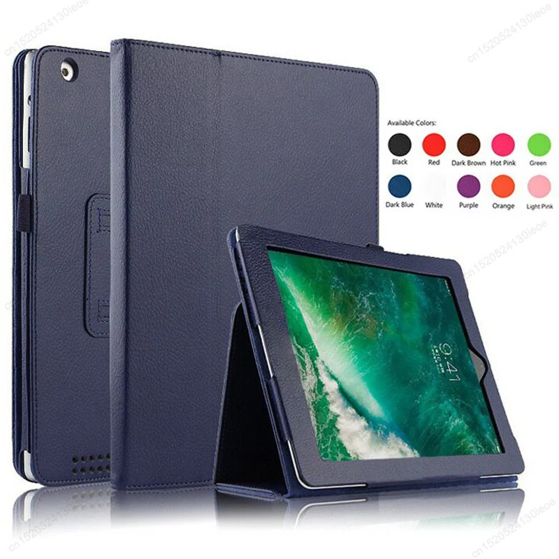 For iPad 2 3 4 Case PU Leather Tablet Cover for iPad 9.7 6th 10.2 7th 8th 9th Air 1 2 3 4th 5th 10.9 Pro 11 2024 Funda Capa