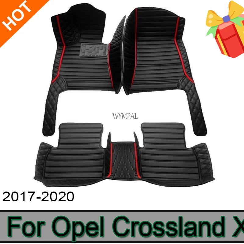 

Car Floor Mats For Opel Crossland X 2017-2020 DropShipping Center Interior Accessories 100% Fit Leather Carpets Rugs Foot Pads