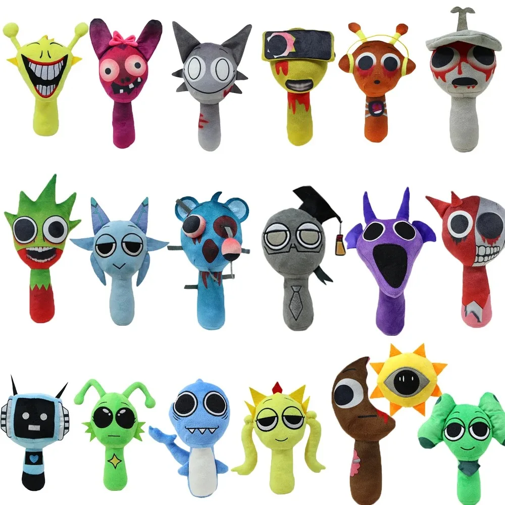 New Sprunkis Incredibox Plush Toy Sprunki Game Peluches Doll Sprunkis Plushies Oren Wenda Stuffed Animals Soft Mascots Xmas Gift