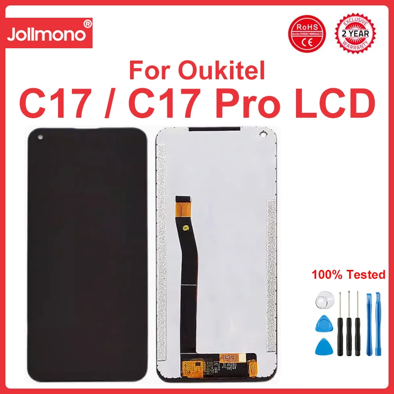 

100% New 6.35 inch OUKITEL C17 PRO LCD Display+Touch Screen Digitizer Assembly LCD+Touch Digitizer for OUKITEL C17 PRO