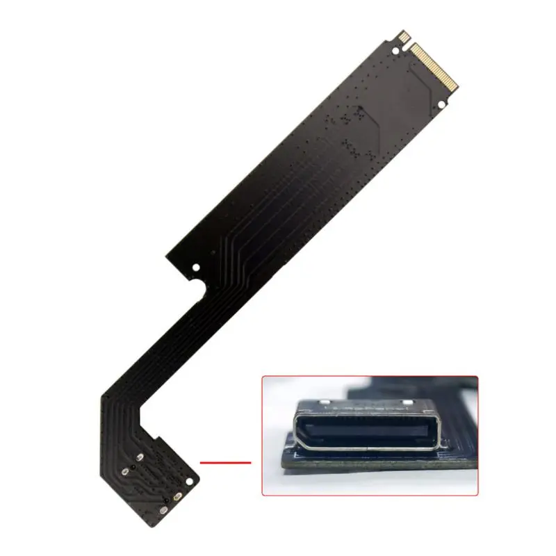 2025 جديد يدعم AMD8845 ThinkBook 14+ 16+ NVMe M.2 إلى Oculink SFF8612 EGPU محول بطاقة الرسومات الخارجية