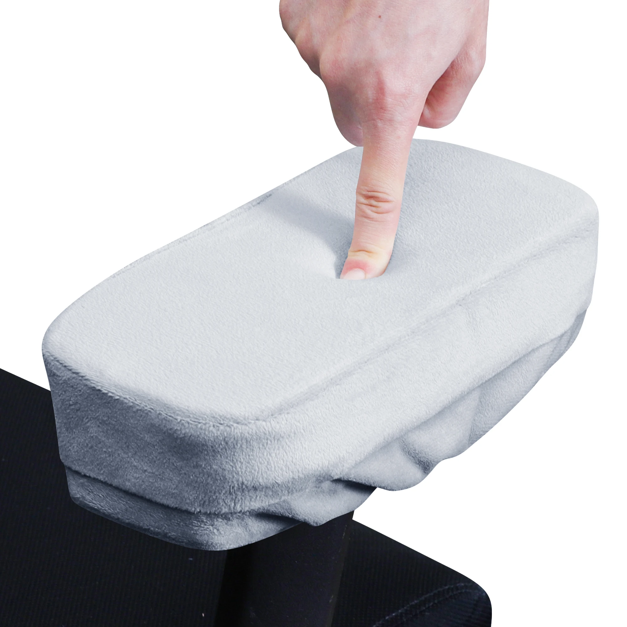 Office Chair Armrest Covers for Elbows and Forearms Support 2-Piece Set Sponge Velvet 4 colors Arm Cover Chair Slipcover