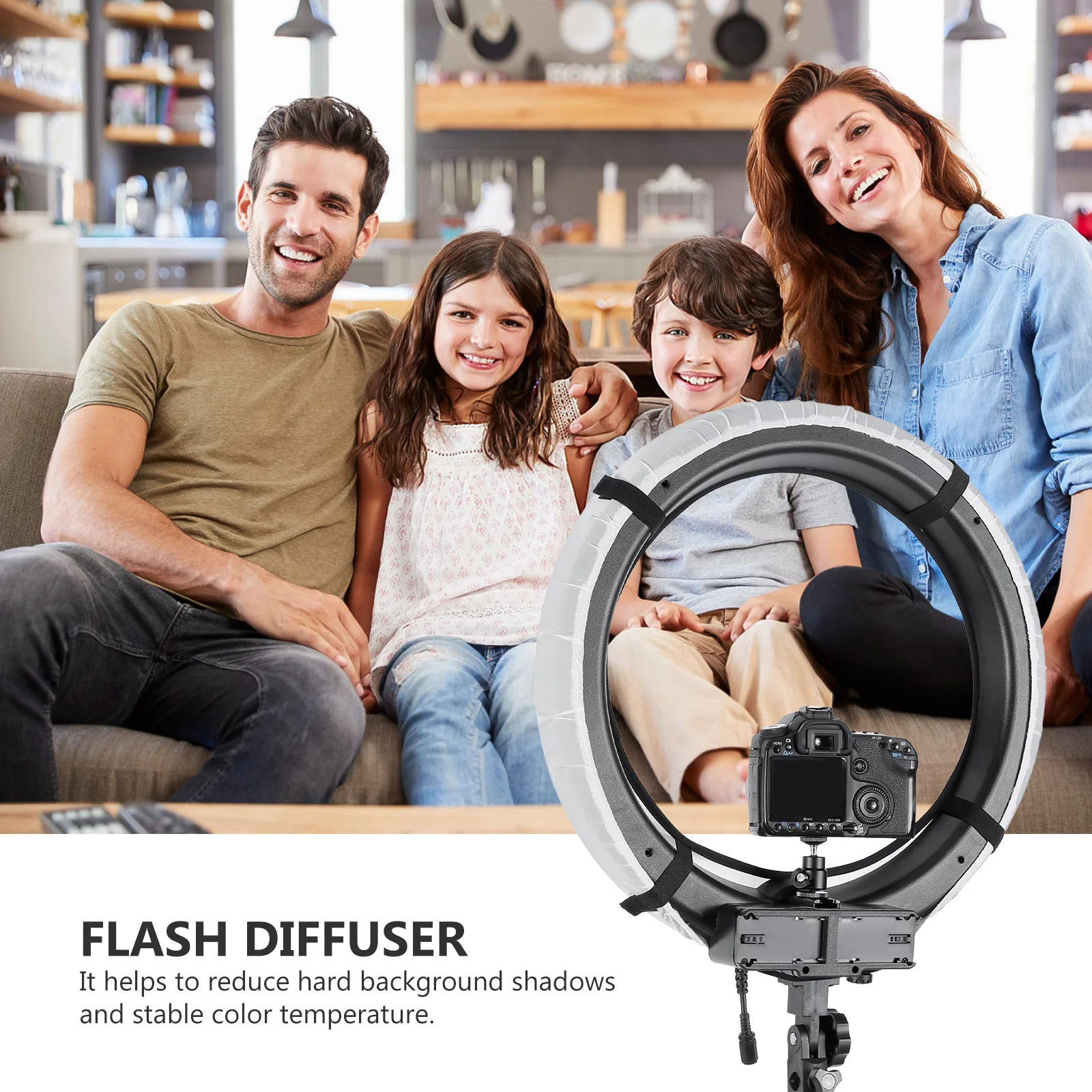 

18 Inch Foldable Flash For Photography Nylon Soft Light Modifier Reduces Harsh Shadows Stable Color Temperature Lightweight