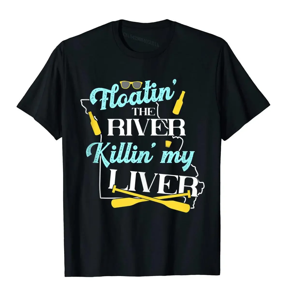 Missouri Float Trip Floatin' The River Killin' My Liver Tshirts Men Cotton Men T Shirts Fitness T Shirt Wholesale Novelty