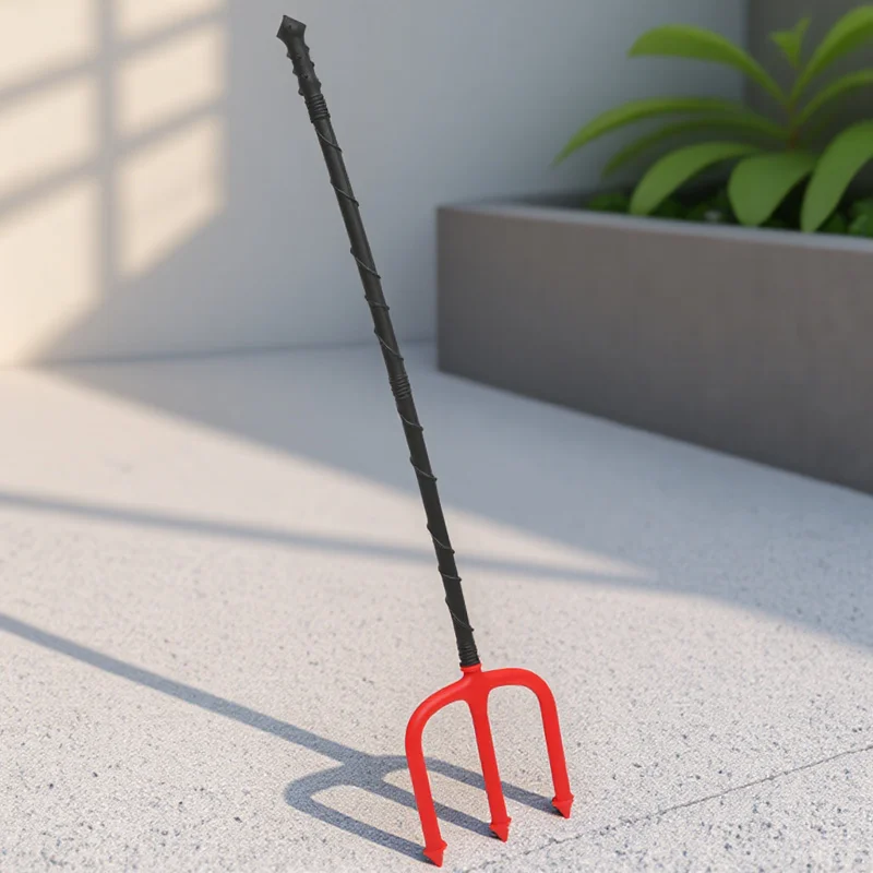 

1pc Devil Fork Prop Halloween Demon Ornament Lightweight Durable Pitch Fork For Cosplay Costume Party Decor Accessory