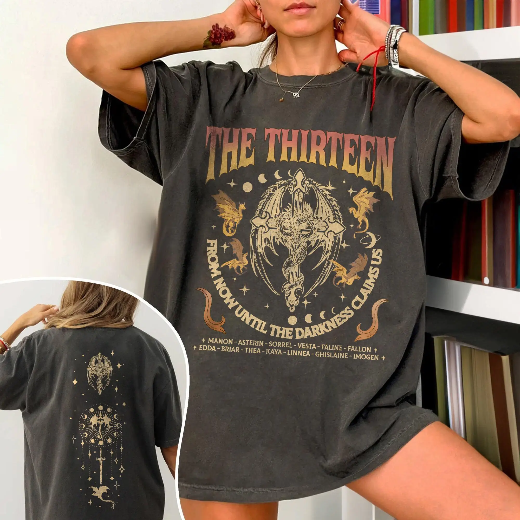 The Thirteen Throne Of Glass Shirt, From Now Until The Darkness Claims Us Tee, Manon Blackbeak Ironteeth Witches Dorian