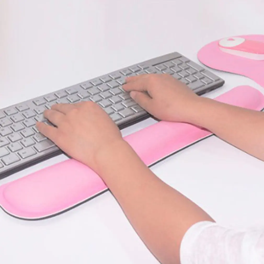 

Memory Foam Keyboard Wrist Rest Pad Wrist Rest Mouse Pad Superfine Fibre Mousepad Hand Pillow for Office Gaming Dropshipping