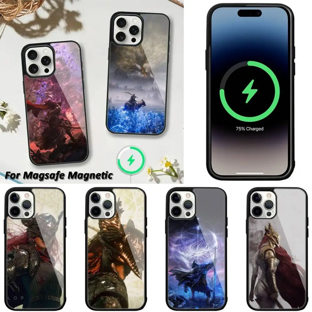 

Hot Games E-Eldens R-Rings Phone Case For iPhone 16,15,14,13,12,11,Plus,Pro,Max,Mini Magsafe Magnetic Wireless Charging