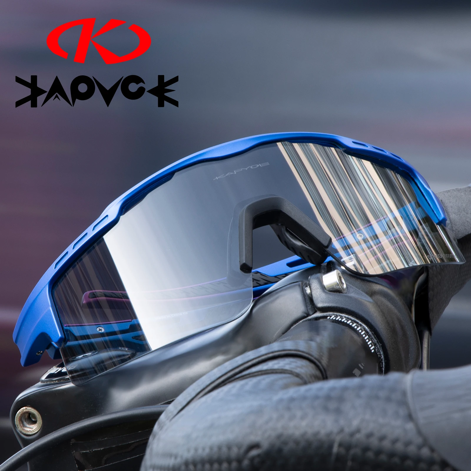 KAPVOE UV400 HD Photochromic Sunglasses for Hiking Cycling Outdoor Sports Waterproof Glasses Stylish Driving Sunglasses Unisex