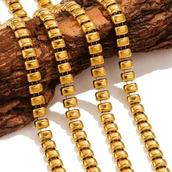 1Meter Large Stainless Steel Chain Gold Plated Ladies Men Fashion DIY Hip Hop Jewelry Accessories Handmade Chain Connector Found
