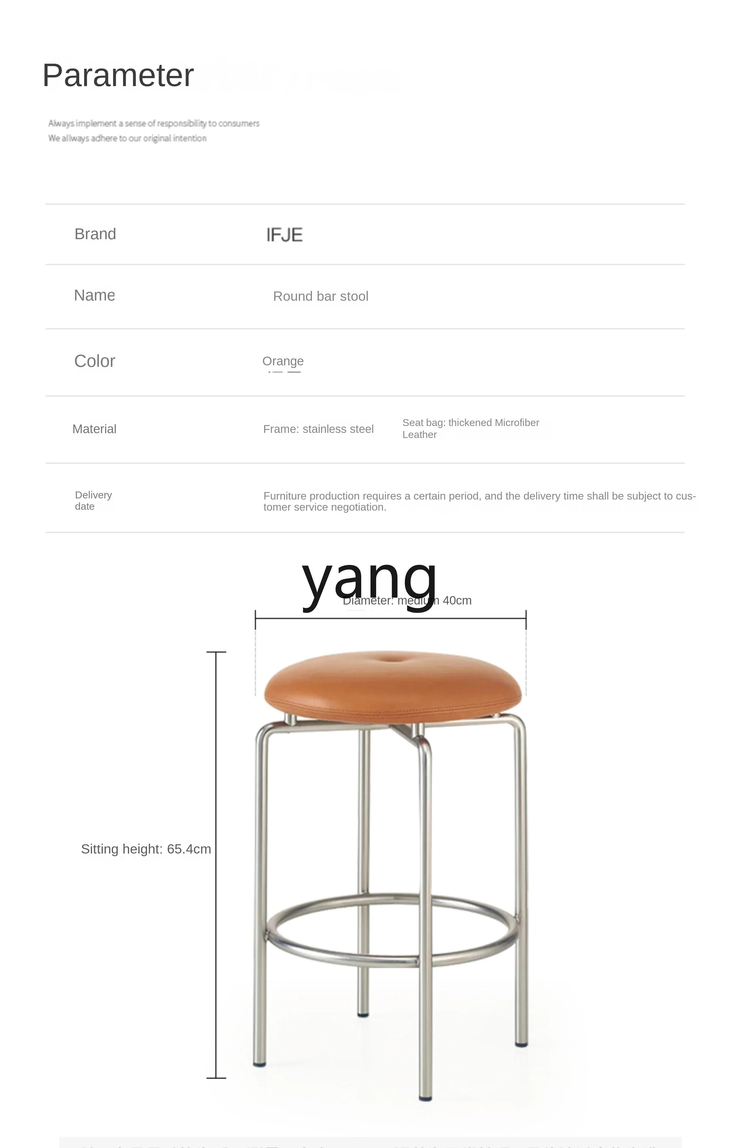 lmm Modern Simple round Bar Stool Stainless Steel Hotel Design Stool
