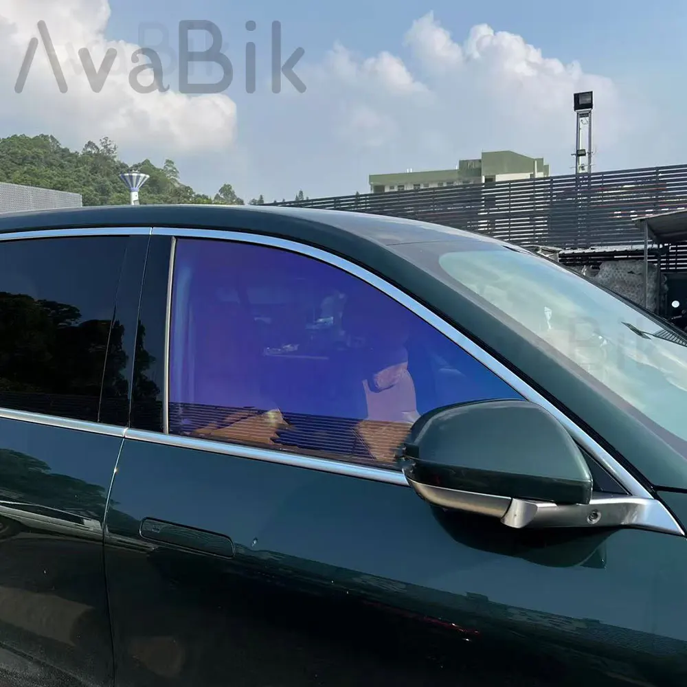 Kaiser Lila Licht Chamäleon Auto Seite Windschutzscheibe Tönung Film VLT 70 % Auto Seite Fenster Folie Farbwechsel Solar Aufkleber UV-beständig