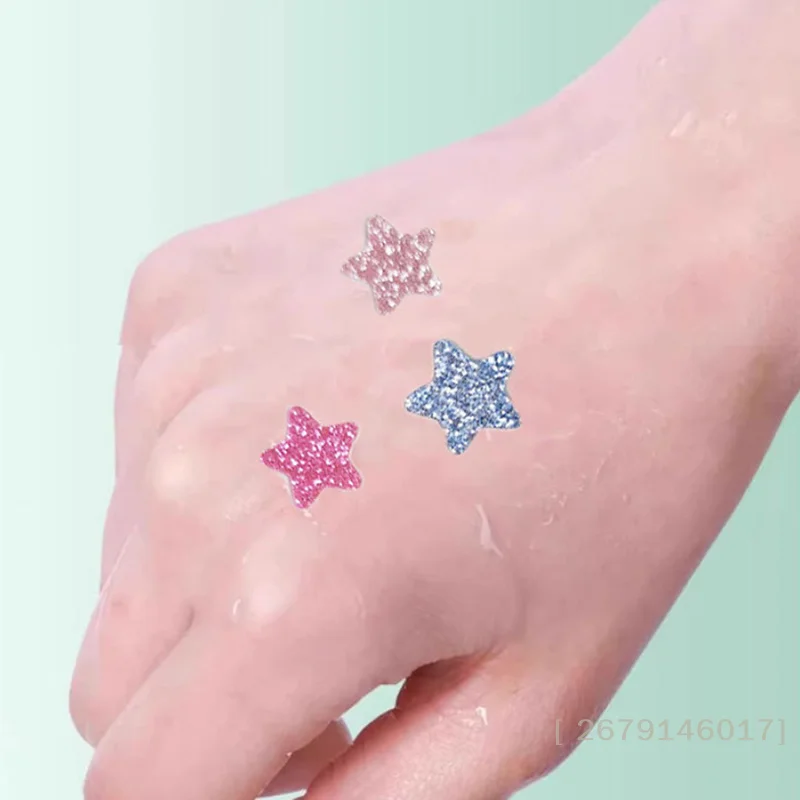 {HBA17} 40 قطعة بريق ملون نجوم الغروانية المائية حب الشباب بقع بثرة علامة غطاء ملصق غير مرئية حب الشباب ندبات التصحيح أدوات ماكياج #1