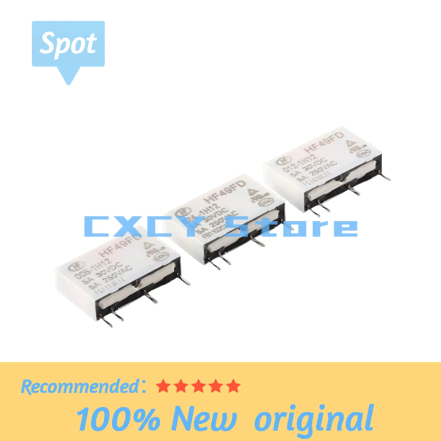 Relé HF49FD-005-1H12 HF49FD-012-1H12 HF49FD-024-1H12 HF49FD DC5V 1H12 4PIN 5A Relé 5V Rele 12V 24V