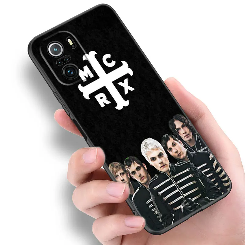 My Chemical Romance Phone Case For Xiaomi POCO X3 X4 NFC F5 M2 M3 M4 M6 X5 Pro F3 F4 GT 5G C31 C55 M5S Black Silicone Cover