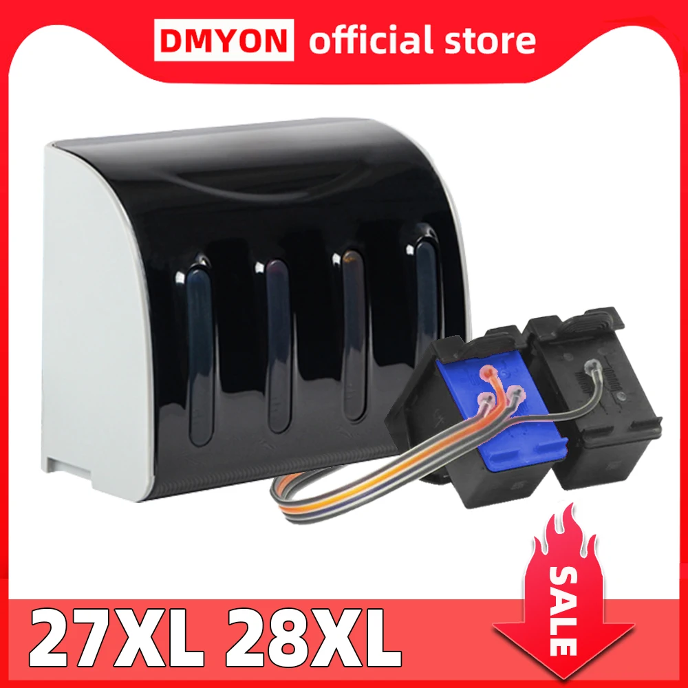 

Compatible for Hp 27 28 CISS Refill Ink Cartridge Deskjet 3840 3843 3845 3845xi 3847 3651 3740 3740v 3744 3745 3745v 3747