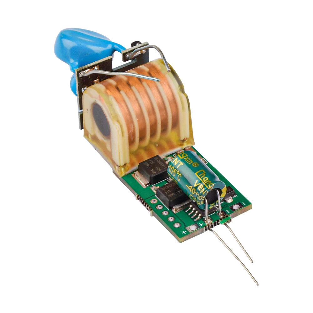 High voltage drive module 7.4v boost 15kv pulse arc boost coil board high voltage package drive board high voltage module