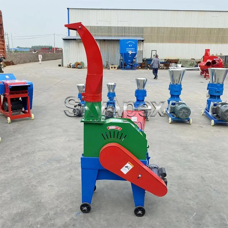 

Small Cattle Sheep Forage Chopper Straw Silage Shredder Green Fodder Grinding Crusher For Animal Husbandry Feed Processing