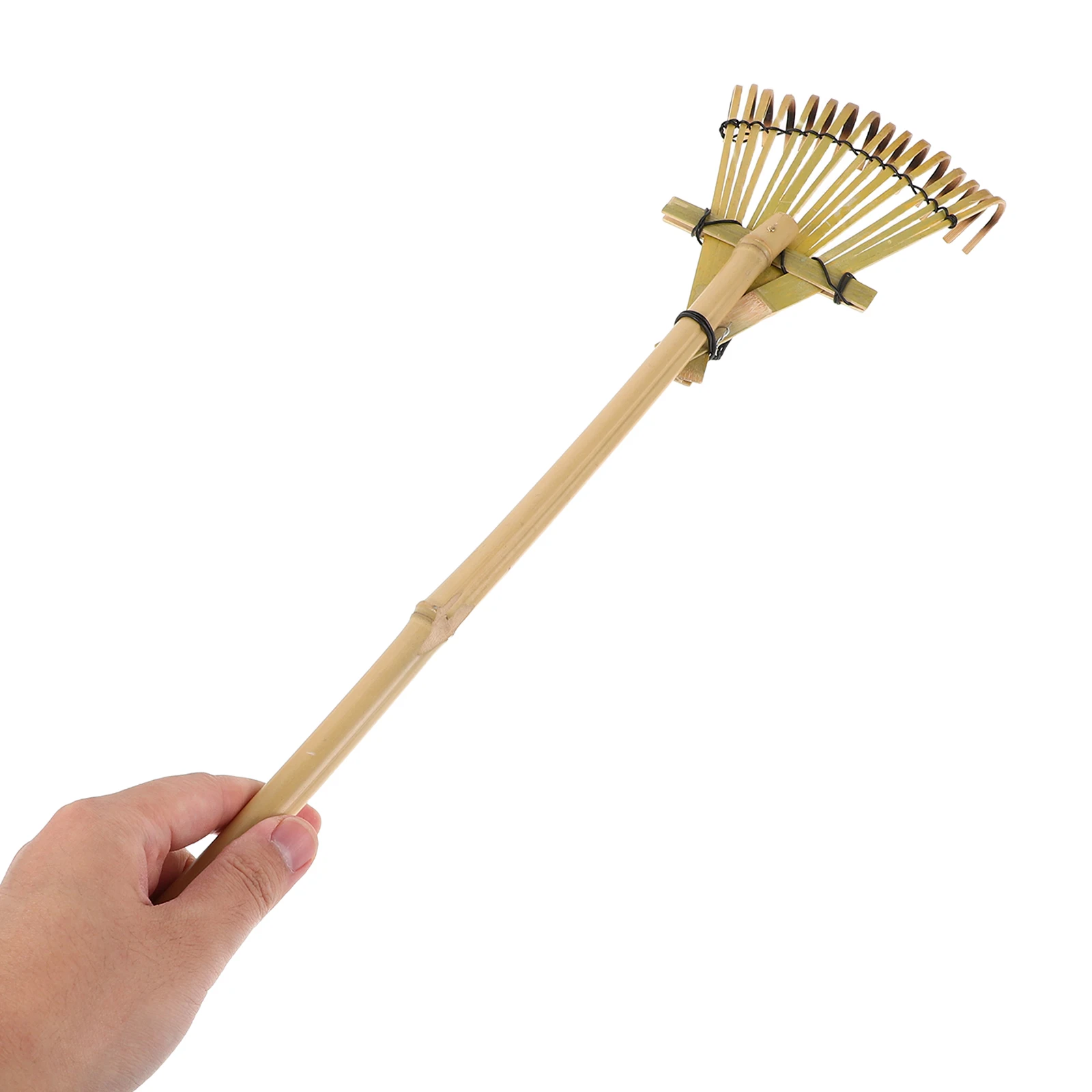 

Japanese Garden Bamboo Handle Sand Cultivator Tool Durable Efficient Shaping Versatile Use Gardening Tools Sand Throwing Rake