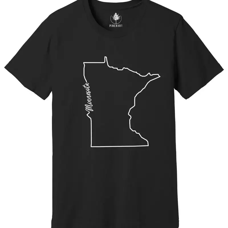 Minnesota State T Shirt The USA Map