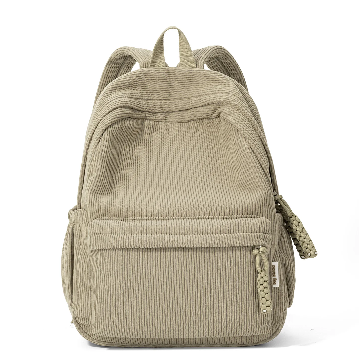 Solid Color Corduroy Bag Embroidery Name Kid's Kindergarten School Backpack Personalized Name Child Birthday Gift Snack Backpack