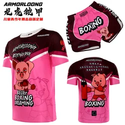 Fight Boxing Fighting Training Boys and Girls Competition MMA Short Sleeve Shorts Jujitsu Suit Fitness Suit