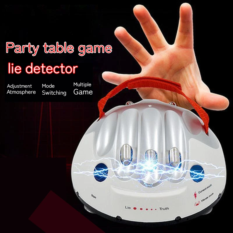 

Miniature electric shock lie detector decompression electric shock finger rectification trick game desktop decompression creativ