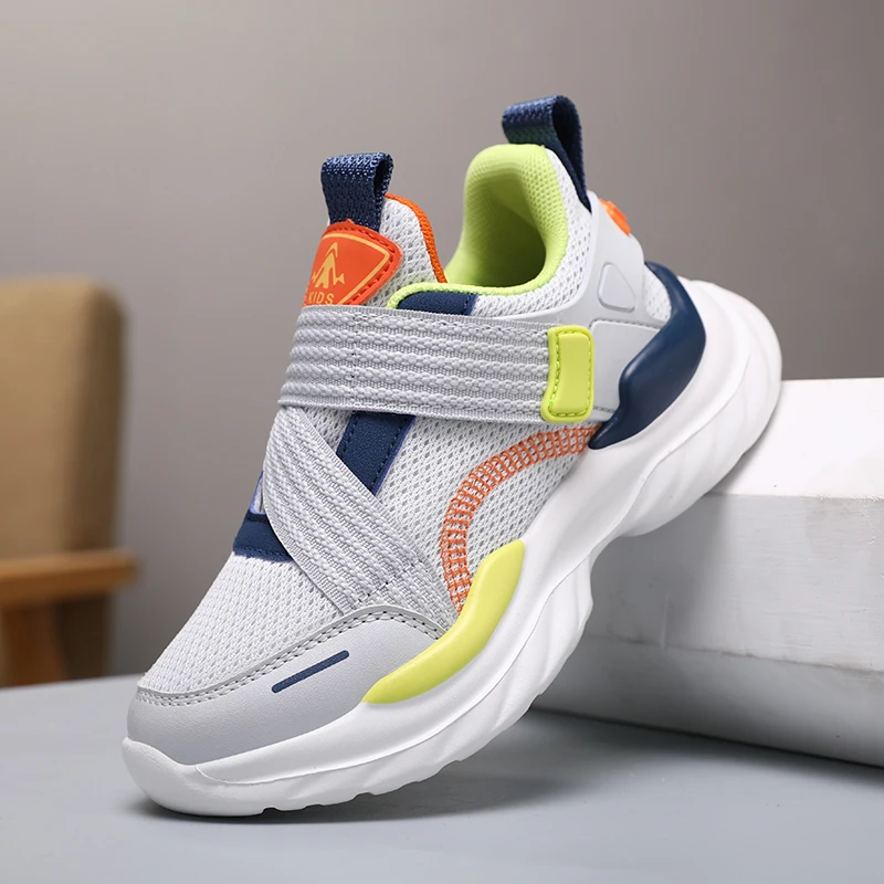 

Girls' Sports Shoes 2026 New Style Soft Sole Children's Casual Shoes Fashionable Breathable Stripe Dad Shoes for Kids Boy