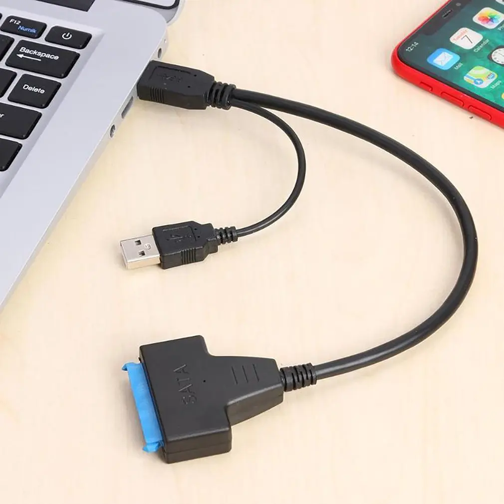

USB3.0 To Sata Adapter USB SATA 3 22 Adapter Support 2.5 Inches SSD HDD Hard Drive Cable Computer Cables Connectors Up To 6 Gbps
