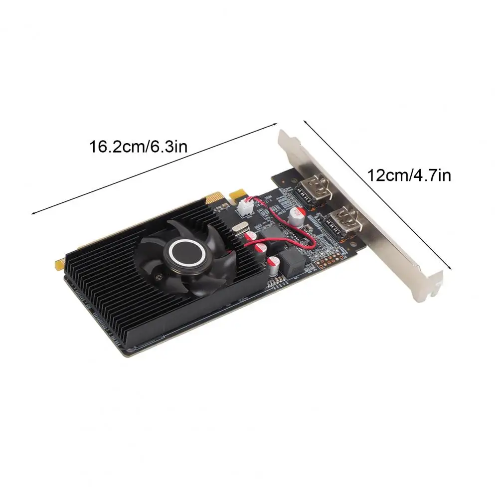 بطاقة رسومات لشاشات متعددة HD6570 2GB بطاقة رسومات مع واجهة 64 بت PEC-E DDR3 DVI VGA لمصممي الألعاب