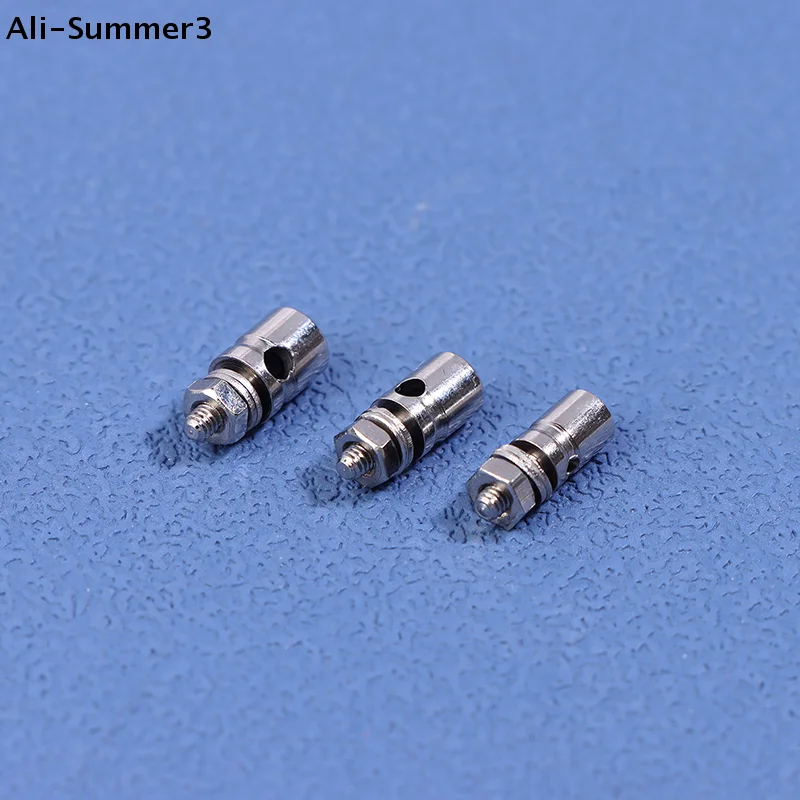 10 個 RC 飛行機ボートプッシュロッド金属リンケージストッパーサーボコネクタ調節可能な直径 2.1 ミリメートル/1.8 ミリメートル/1.2 ミリメートルヘリコプター RC ボート