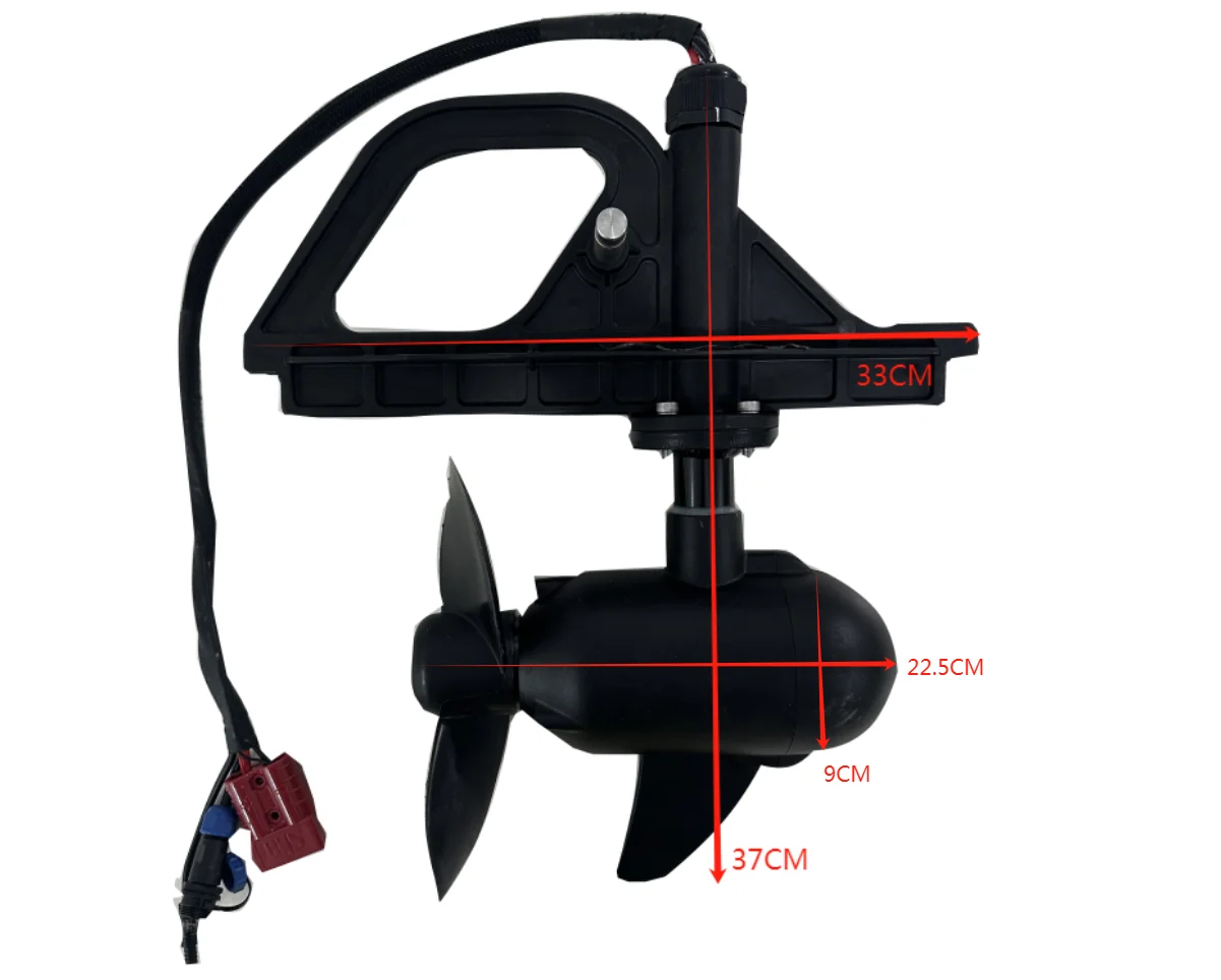 Aluminum 55LBS/65LBS 12V/24V Electric Trolling Fin Motor for Kayak Ocean Use on Sale
