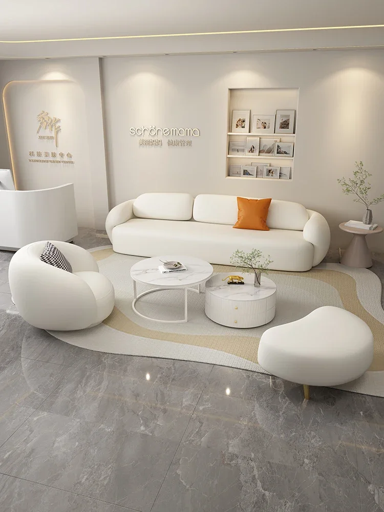 

Sofa Small Living Room Reception Beauty Salon Women's Clothing Store Office Reception and Rest Area