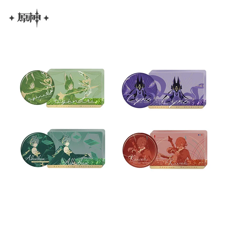 

Sunsyea Genshin Impact Official Merch miHoYo Original YLYFS Series Badge Acrylic Ornament Kaveh Alhaitham Cyno Tighnari