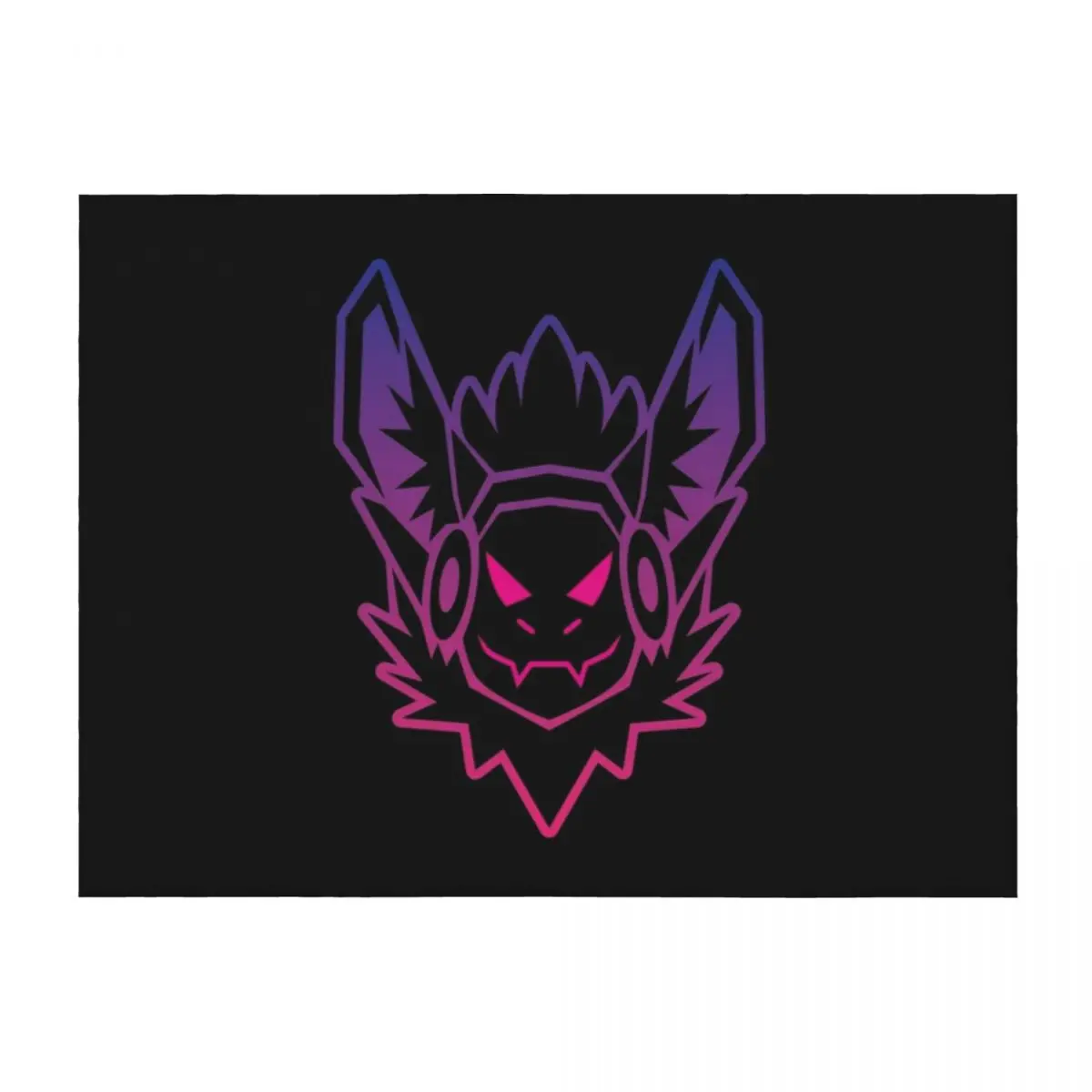 

Synthwave Protogen T-Shirt Throw Blanket sofa bed Multi-Purpose Shaggy Extra Large Throw Blankets