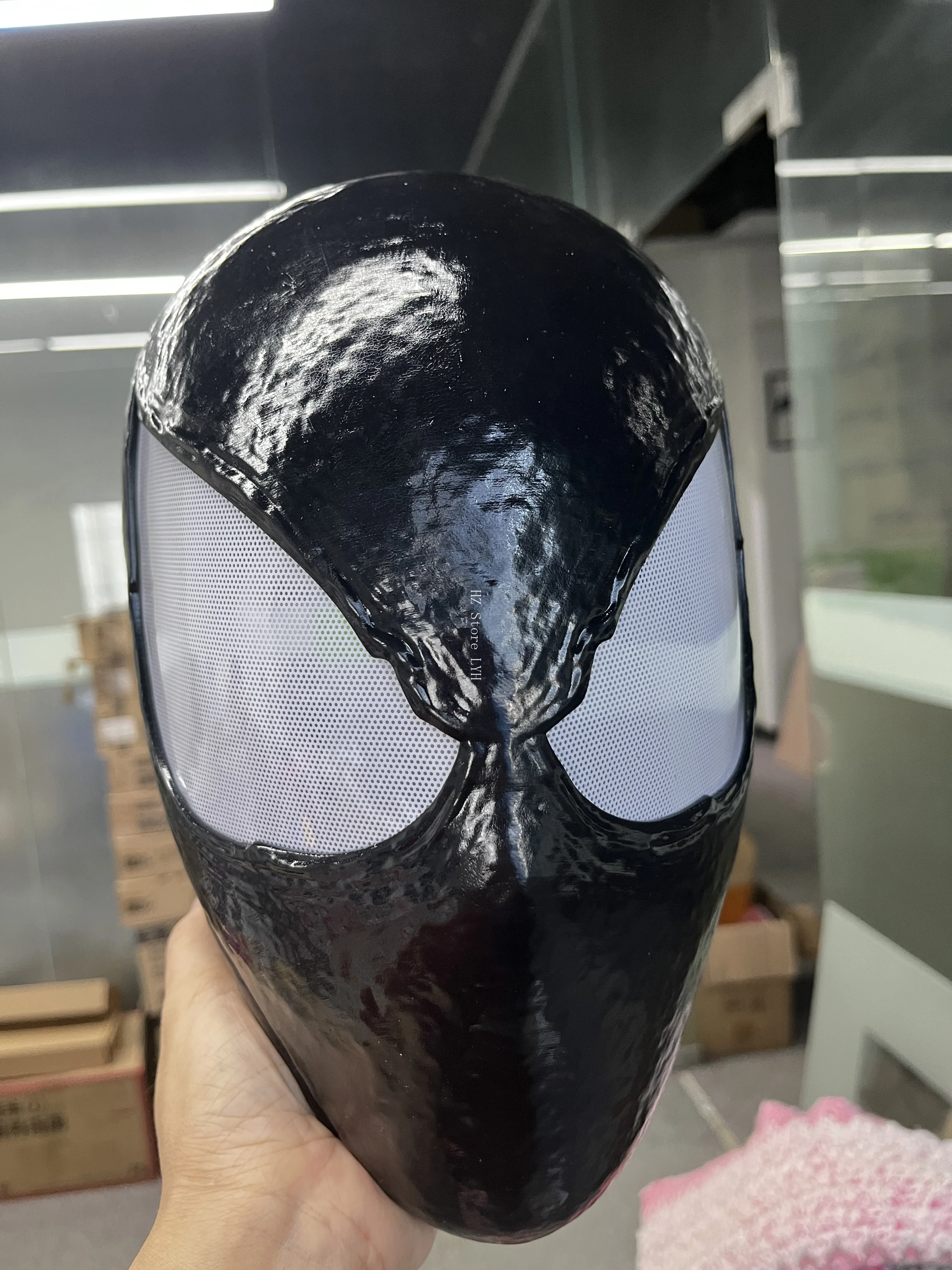 ブラック スパイダーマン 2 ヴェノム マスク 取り外し不可能な目