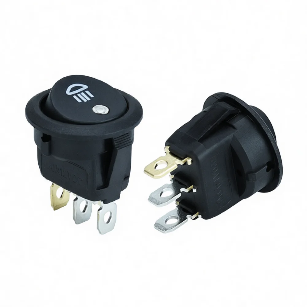Waterproof IP44 Car Rocker Switch 12V 24V High Beam Symbol LED Illuminated Dash Toggle Button For Automotive Marine Parts view 6