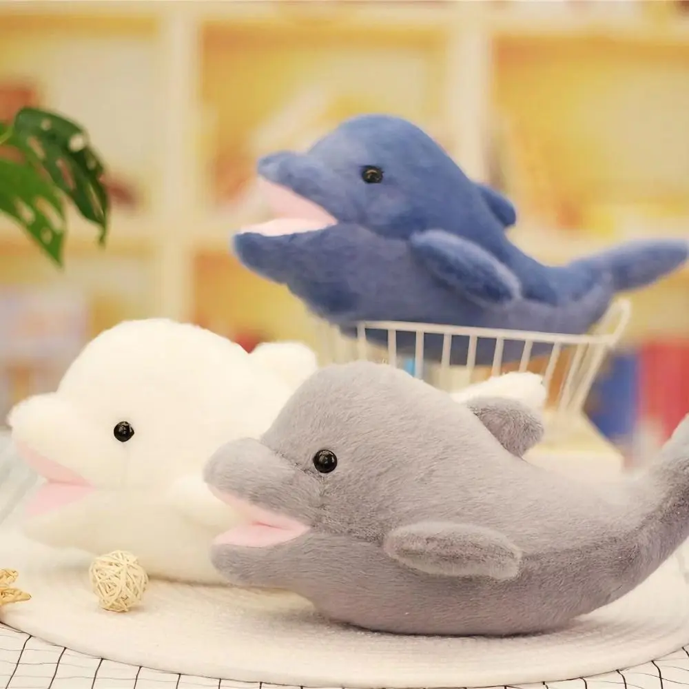 

PP Cotton Simulation Dolphin Plush Toy Soft Fluffy Marine Animal Doll Ins Comfortable Plush Stuffed Whale Toys Kids Gifts