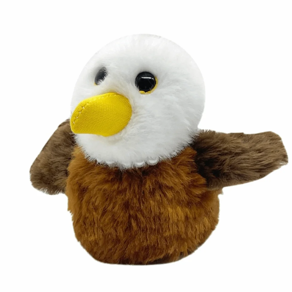 Soft Plush Little Bird Series Plush Keychain Flapping Wings Recording Singing Plush Pendant Singing Interactive Voice Companion