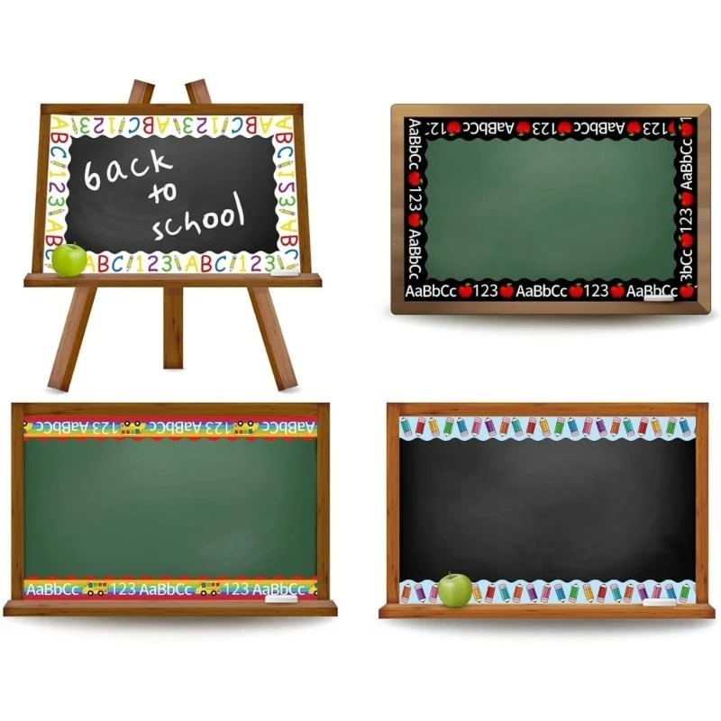 6 PCS Buletin Board Borders 123 Border Decorative Stiker Berwarna -warni Perbatasan Trim