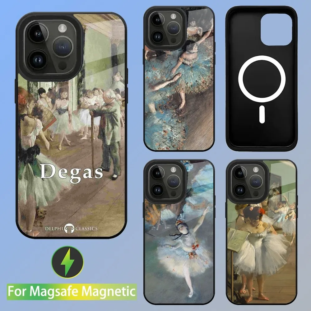 Edgar Degas Dancer ART  Phone Case For iPhone 15,14,13,12,11,Plus,Pro,Max Mini Magsafe Magnetic Wireless Charging