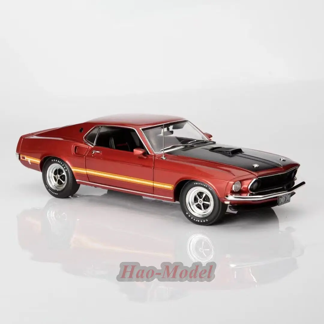 ACME 1/18 For Ford Mustang Mach 1 428 Cobra Jet 1969 Car Model Diecast Simulation Boys Birthday Gifts Hobby Display Ornaments